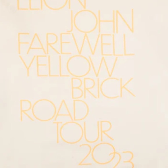 Elton John Farewell Yellow Brick Road Tour Merch Hoodie - Picture 13 of 13